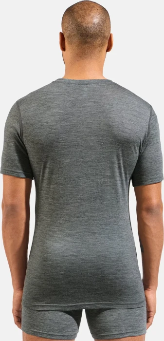 Odlo Natural Merino 160 Baselayer Funktionsshirt kurzarm odlo steel grey melange (Herren)