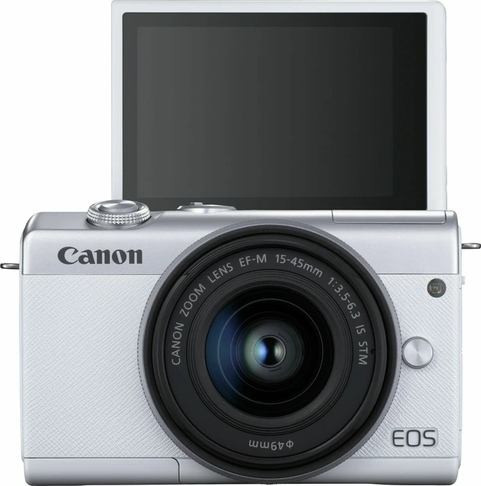 Canon EOS M200 weiß mit Objektiv EF-M 15-45mm 3.5-6.3 IS STM