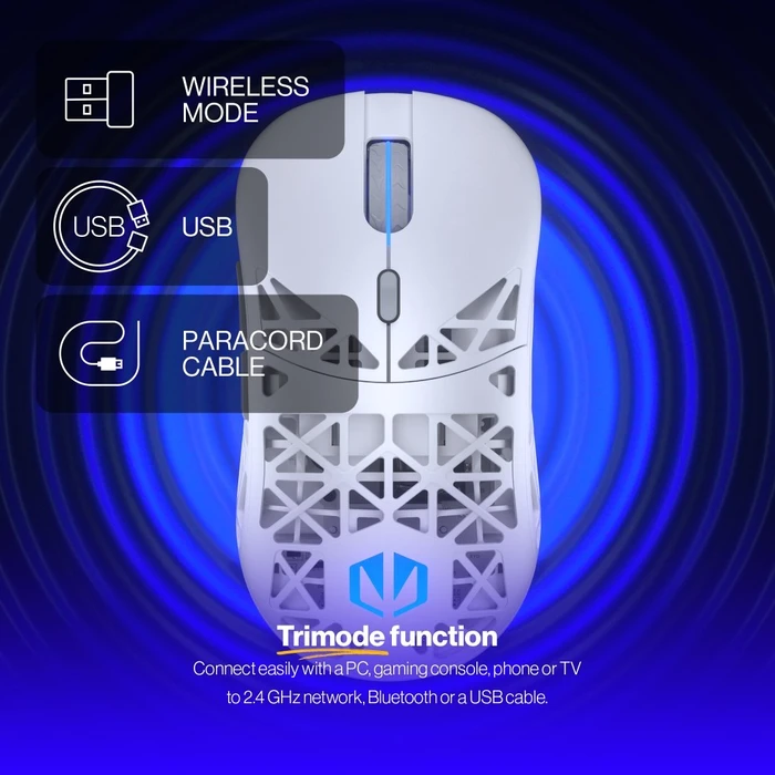 Endorfy LIV Wireless, Onyx White, USB/Bluetooth