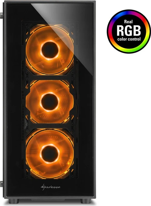 Sharkoon TG5 RGB, Glasfenster, Lüfter LED RGB