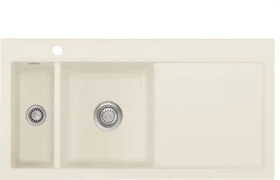 systemceram Mera 100 Einbau Becken links jasmin