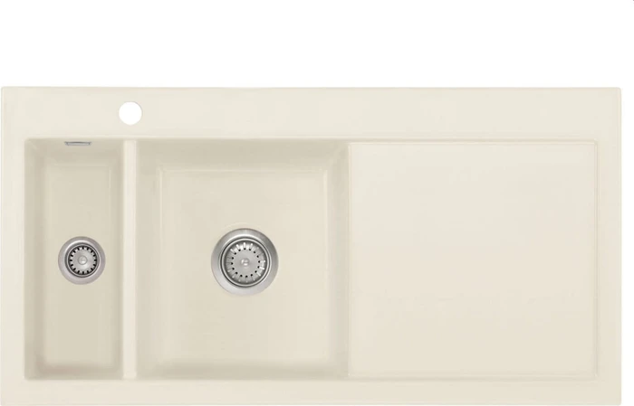 systemceram Mera 100 Einbau Becken links jasmin
