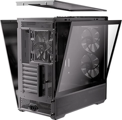 Antec Flux Rear, schwarz/braun, Glasfenster