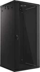 Lanberg 19" Wandschrank 42HE, hängend, Flat Pack, Glastür, IP20, RAL 9004, 600mm tief