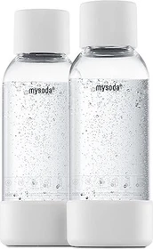 mysoda PET Sodaflasche Duo-Pack 500ml weiß, 2 Stück