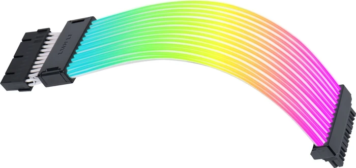 Lian Li Strimer Wireless 24P, 24-Pin Verlängerungskabel, 12 Lichtleiter, RGB beleuchtet