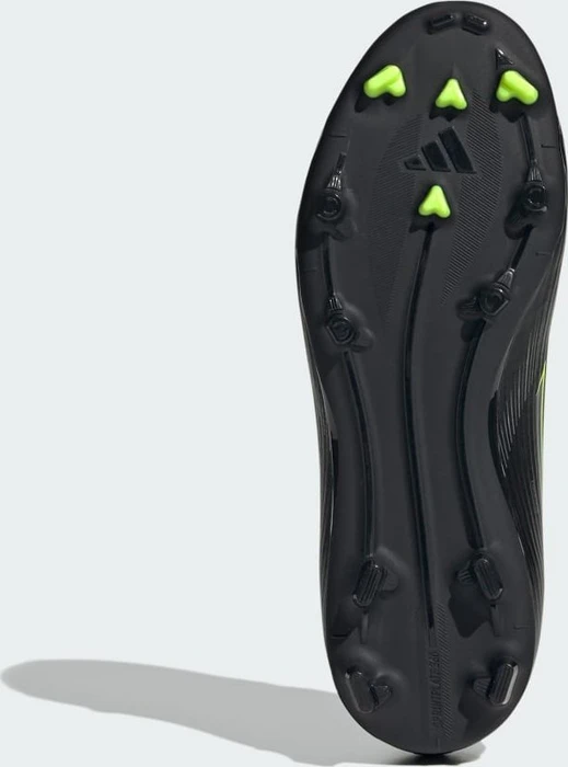 adidas F50 League FG/MG core black/iron metallic/lucid lemon (Junior)