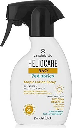 Heliocare 360° Pediatrics Atopic Lotion Sonnenspray LSF50+, 250ml