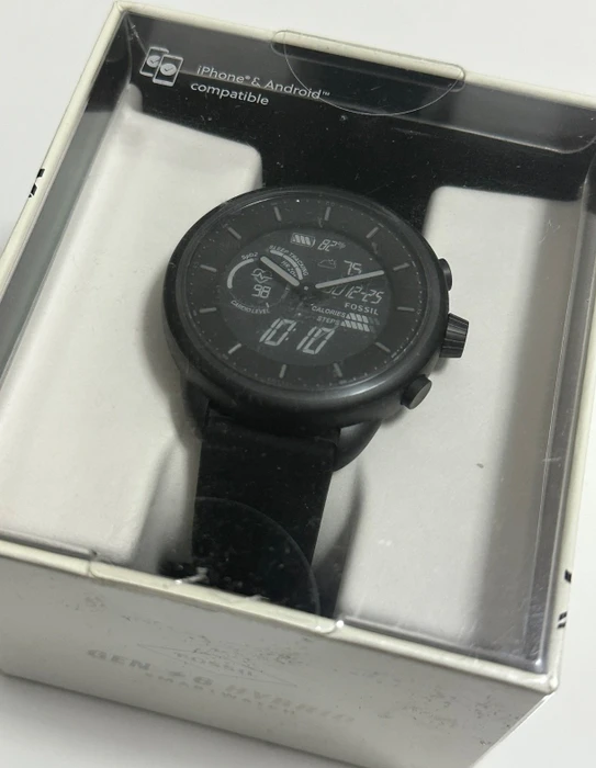 Fossil Gen 6 Hybrid Smartwatch Wellness Edition Black Silicone