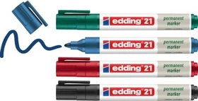 edding EcoLine 21 Permanentmarker sortiert, 4er-Set