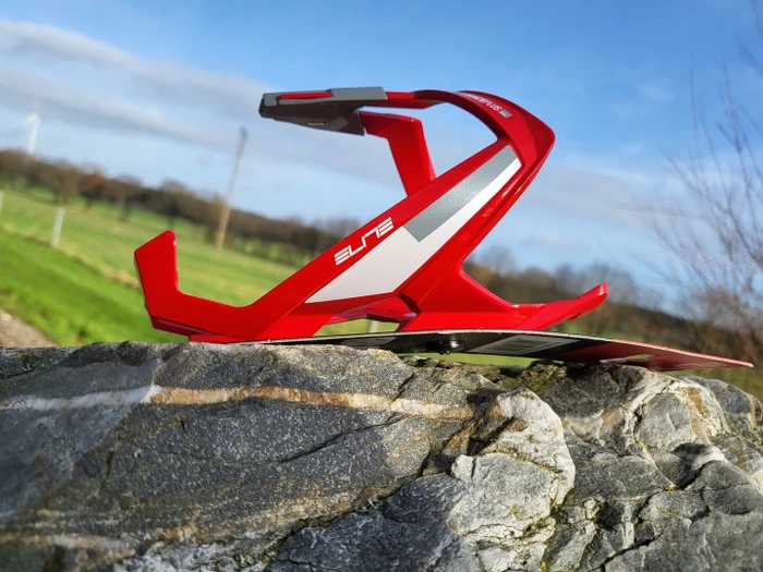 Elite Custom Race Plus Flaschenhalter red glossy white