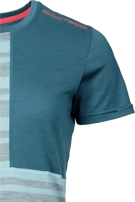 Ortovox 185 Rock'N'Wool Funktionsshirt kurzarm ice waterfall (Damen)