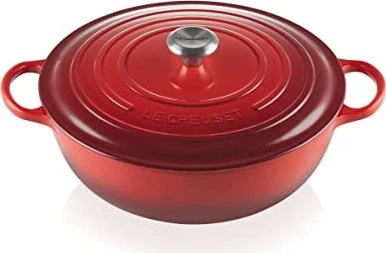Le Creuset Signature Gusseisen La Marmite Familientopf 32cm 7l kirschrot