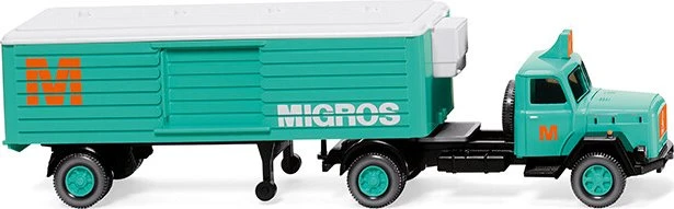 Wiking Klassik Edition Kühlkoffersattelzug (Magirus) Migros