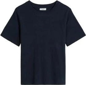 Marc O'Polo Relaxed Round Neck T-Shirt kurzarm navy teal (Damen)