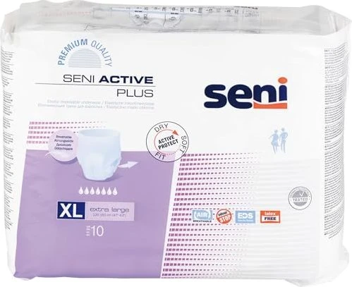 Seni Active Plus Schutzhose Größe XL, 10 Stück