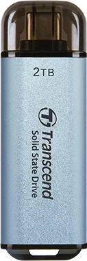 Transcend ESD300 2TB Sky Blue, USB-C, USB 3.2 Gen 2×1