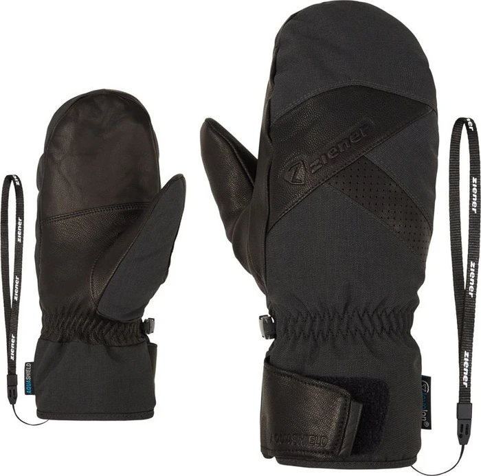 Ziener Gettero AS AW Mitten Skihandschuhe grey iron tec (Herren)