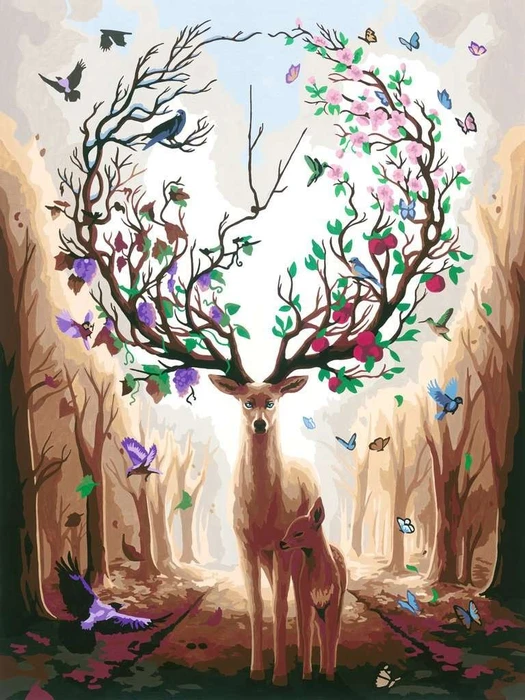 Ravensburger Malen nach Zahlen Magischer Hirsch