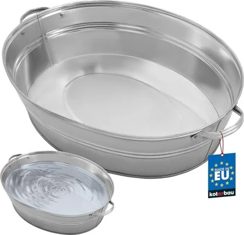 Kotarbau Stahl Blumentopf verzinkt oval 59x47cm