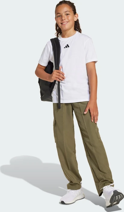 adidas Essentials T-Shirt kurzarm weiß/schwarz (Junior)