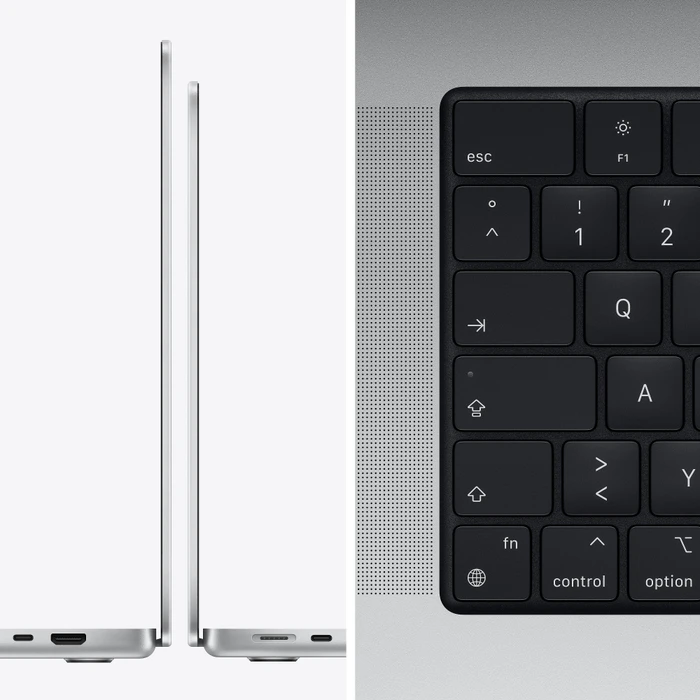 Apple MacBook Pro 14.2", silber, M1 Pro - 8 Core CPU / 14 Core GPU, 16GB RAM, 512GB SSD, DE [2021]