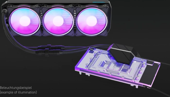 Alphacool Eiswolf 2 AiO 360mm RTX 4090 AMP mit Backplate