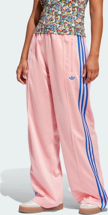 adidas Classic Firebird Loose Trainingshose lang semi pink spark/blue (Damen)