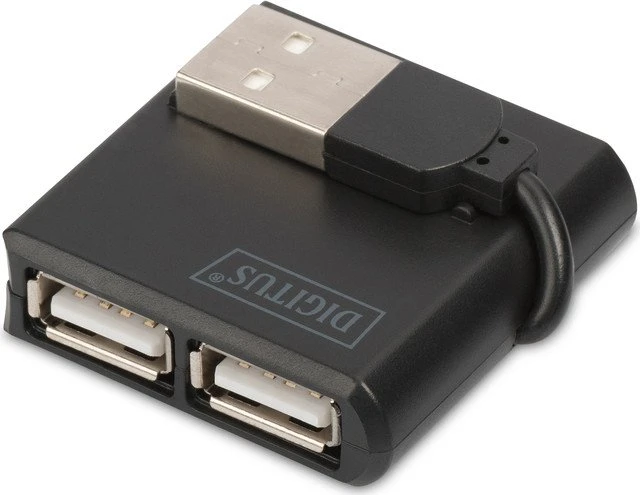 Digitus USB-Hub, 4x USB-A 2.0, USB-A 2.0 [Stecker]