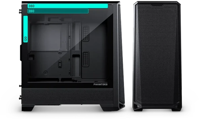 Phanteks Eclipse G400A, schwarz, Glasfenster