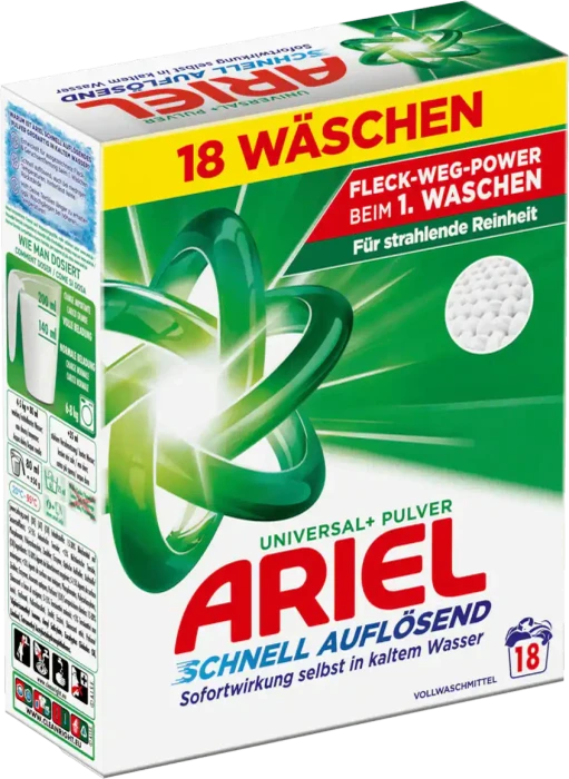 Ariel Universal+ Pulver Waschmittel, 990g