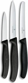 Victorinox SwissClassic Gemüsemesser-Set mit Schäler schwarz, 3-tlg.