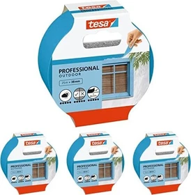 tesa Malerband Professional Outdoor blau, Klebeband, 38mm/25m, 4 Stück
