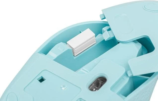 Natec Stork Wireless Mouse hellblau, USB
