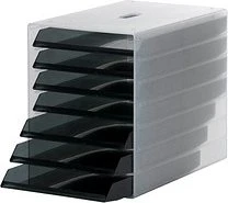 Durable Idealbox Schubladenbox, 7 Fächer, grau