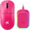 Mchose A7 V2 Ultra+ 8K Lightweight Wireless Gaming Mouse mit Ladestation, Rose Red, USB/Bluetooth Vorschaubild