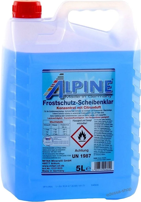 Alpine Scheibenreiniger-Konzentrat Winter 5l