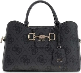 Guess Janie Logo Girlfriend Satchel Handtasche coal logo