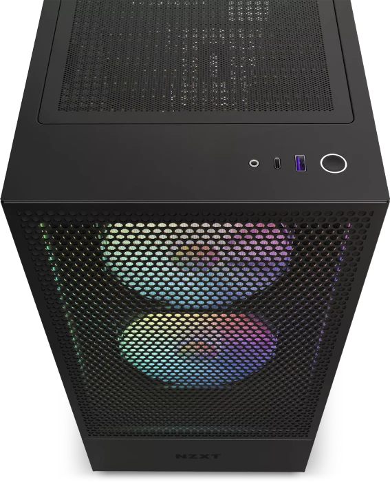 NZXT H5 Flow RGB, schwarz, Glasfenster