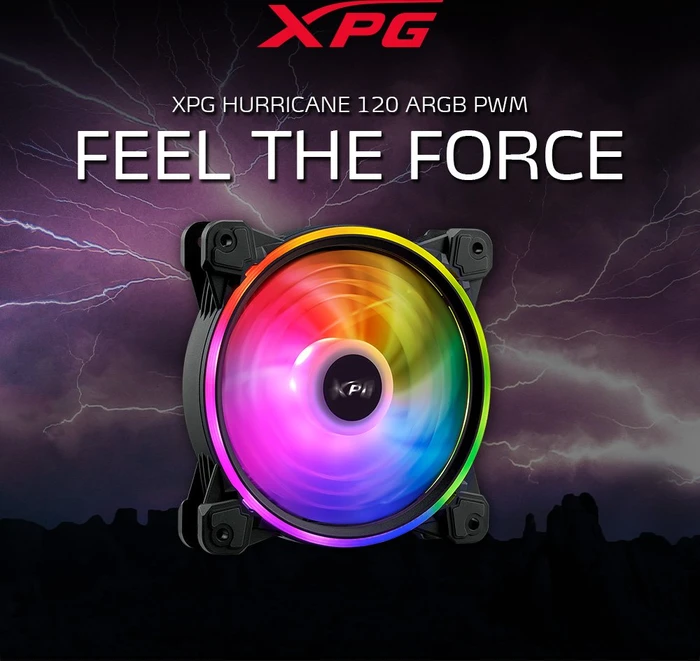 ADATA XPG Hurricane 120 ARGB PWM, schwarz, 120mm