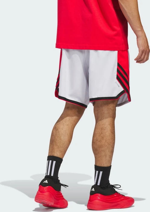 adidas Crazy Lite Trainingshose kurz dash grey/pure ruby (Herren)
