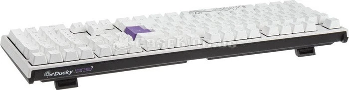 Ducky One 2 Backlit PBT, LEDs weiß, weiß, MX BLACK, USB, DE