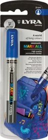 Lyra Graduate Mark All Permanentmarker 2mm dunkelblau, Blister