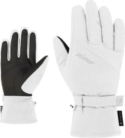Ziener Kaire GTX + Gore Plus Warm Skihandschuhe white fog (Damen)