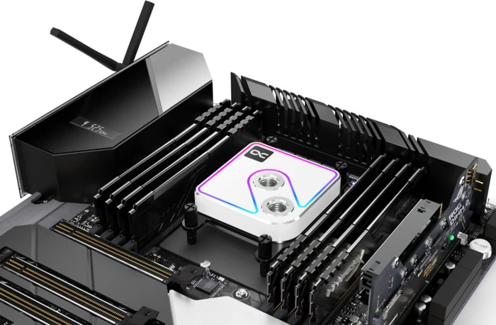 Alphacool Core 1 Aurora White, Messing/Nickel