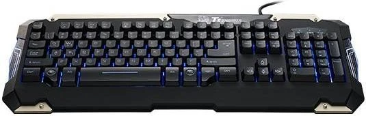 Tt esports Commander Gaming Gear Combo, LEDs blau, USB, DE