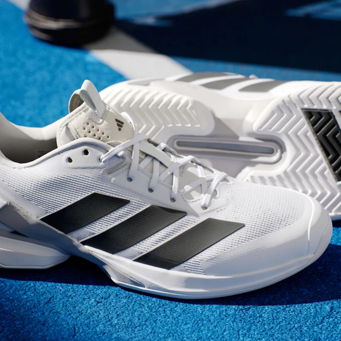 adidas Adizero Ubersonic 5 cloud white/core black/silver metallic (Herren)