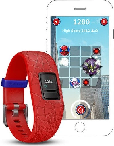 Garmin vivofit jr. 2 Marvel Spider-Man Aktivitäts-Tracker anpassbar rot