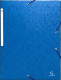 Exacompta Sammelmappe Colorspan 600g/m² mit Gummizug, A4, blau, 25er-Pack