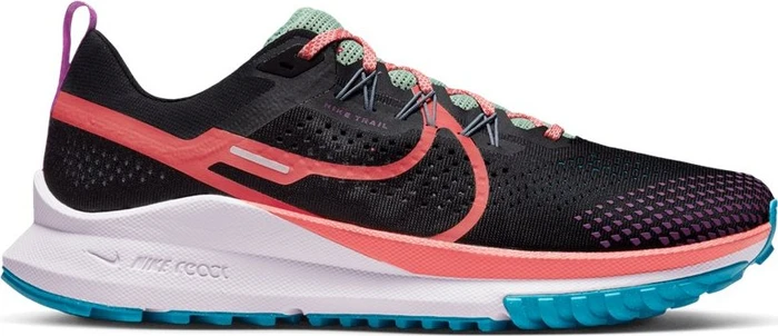 Nike React Pegasus Trail 4 black/vivid purple/enamel green/magic ember (Herren)